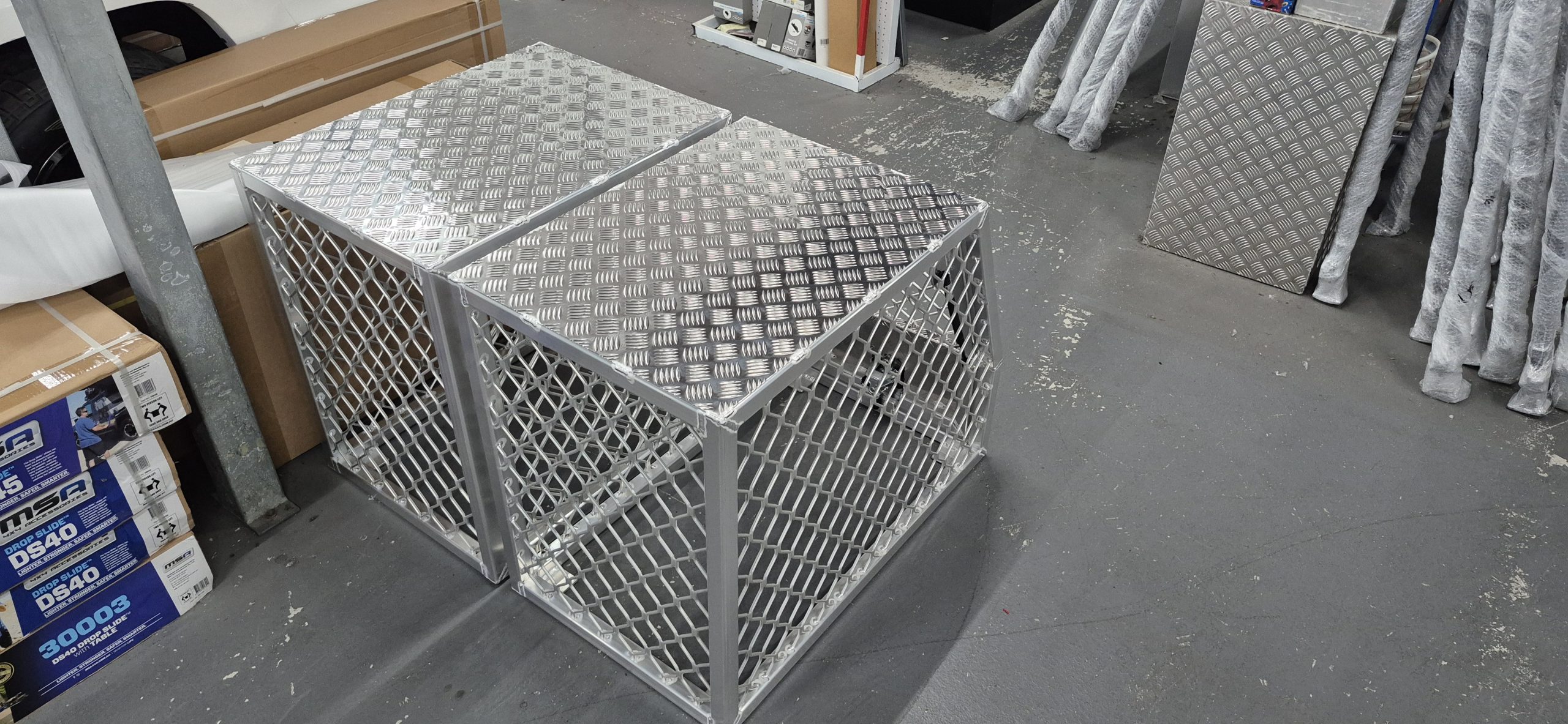 Dog Cage Half Size - Aluminium Australia Made - Image 3