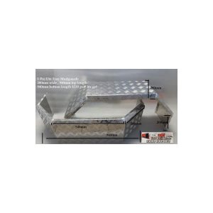 Double Angle 1 Pce Alloy Mud Guard Pair