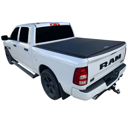 Ram 1500 Express and Laramie 4x4 Crew Cab 2018 - Current (5 Foot 7" Bed), No Drill Clip On Tonneau Cover - Includes Shipping - Image 2