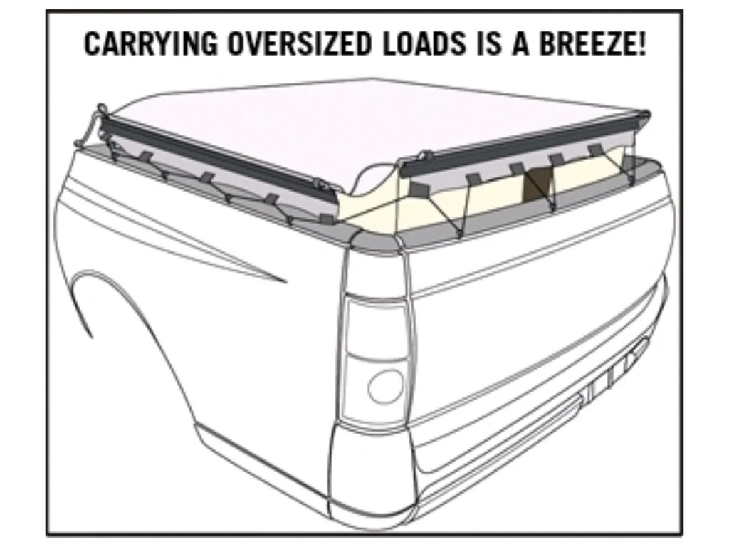 No Drill Soft Tonneau Cover for BYD Shark 6 naked tub no sports bars - Shipping included - Image 5