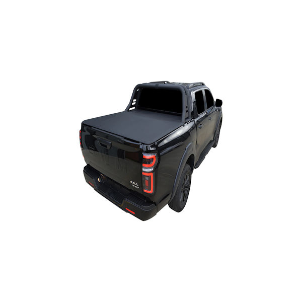 GWM Cannon 2025-onwards Vanta & XSR Dual Cab with Black Sports Bars and Tailgate Step Clip on Tonneau Cover - includes Shipping in Aus